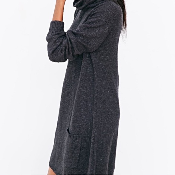 BDG Women's Slub Cowl-Neck Sweater Dress in Grey│Size Small - Picture 10 of 15